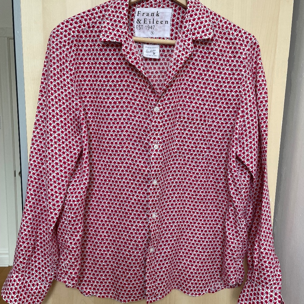 Frank & Eileen linen blouse, size S